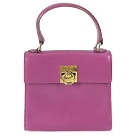 Céline Borsa in pelle viola vintage Celine
