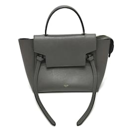 Borsa in pelle grigia Celine 189153 - Céline