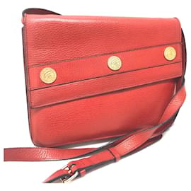 Céline Borsa a spalla in pelle rossa Celine