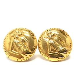 Orecchini a clip in oro vintage di Chanel