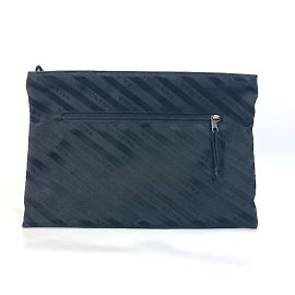 Clutch in tessuto nero Balenciaga