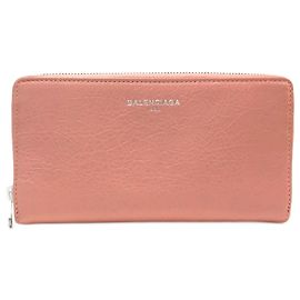 Beige Leder Langbörse von Balenciaga