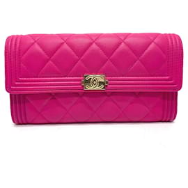 Chanel A80286 Matelassé Reißverschluss Langbörse