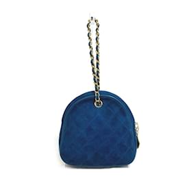 Borsa in pelle blu Chanel