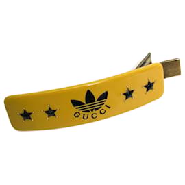 Accessorio per capelli Gucci 702940 Fermaglio Valletta Giallo