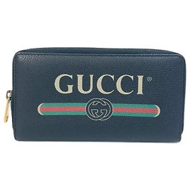 Gucci 496317 Sherry Line Zip Around Long Wallet