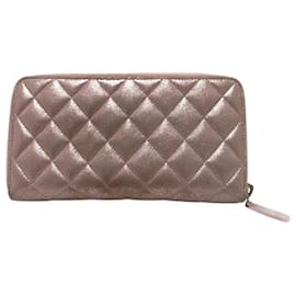 Chanel A80003 CC Marchio Zip Around Portafoglio Lungo