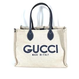 Borsa tote Gucci beige con pochette