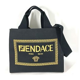 Borsa a spalla Fendi 8BH395 Collaborazione Versace