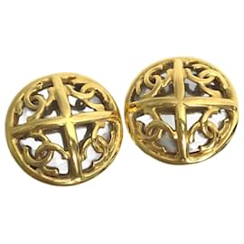Orecchini a clip in oro vintage Chanel 93P