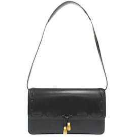 Hermès Borsa a spalla in vitello box navy con frange Hermes