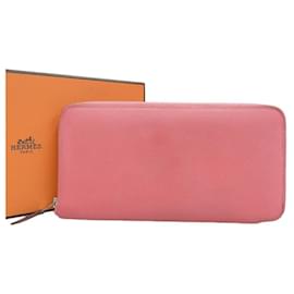 Hermès Cartera Hermes Azap Long de seda en cuero Epsom