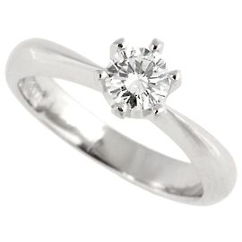 Autre Marque Anillo de diamante de platino PT900 0.325 ct Tamaño 7