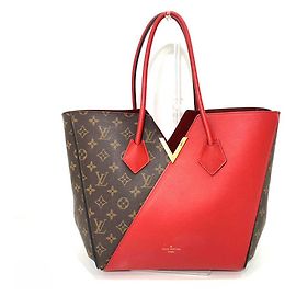 Louis Vuitton Kimono MM Tote Bag Braun Rot