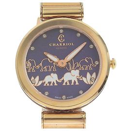 Autre Marque CHARRIOL Forever Damen Quarz Uhr lila Zifferblatt FE32 A02 013