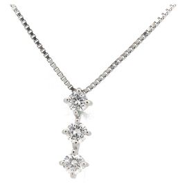 Autre Marque Collana trilogia di diamanti in platino PT900