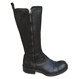 Sartore Stiefel aus schwarzem Leder
