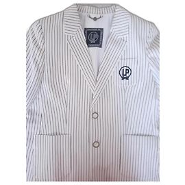 Autre Marque Lyon of Porches Hosenanzug Weiß mit schwarzen Streifen M/38