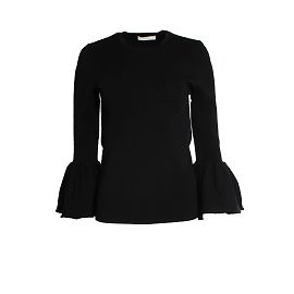 Autre Marque Schwarzes Cooper Glockenärmel-Top von Suistudio