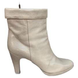Autre Marque Botines Charles Kammer Beige de Piel de Cordero