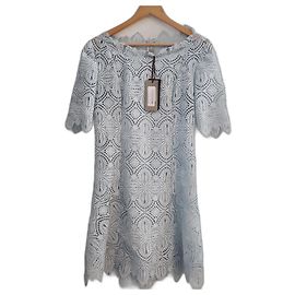 Vestido Ermanno Scervino azul claro de poliéster