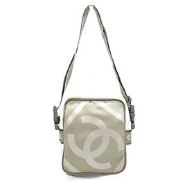 Borsa a spalla Chanel Nylon Sports Line Bianco Avorio