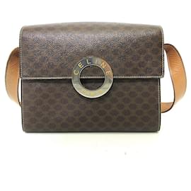 Borsa a spalla Celine Brown in pelle PVC - Céline