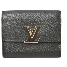 Louis Vuitton Taurillon Noir Tri-fold Wallet