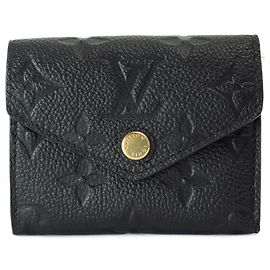 Louis Vuitton Portemonnaie Zoe Empreinte Schwarz mit drei Falten