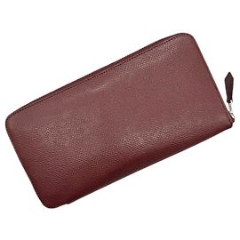 Hermès Hermes Azap Lang Wallet in Rouge H