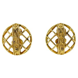 Orecchini a clip placcati in oro Chanel