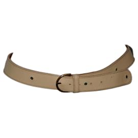 Cintura Gianni Versace in pelle beige 85 cm