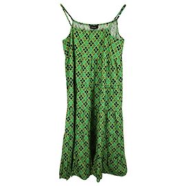 Abito maxi stampato Mowin in cotone verde di Rachel Comey