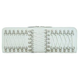 Clutch Maxi Long Balenciaga Branca de Couro