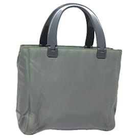 PRADA Borsa a mano in nylon grigio Auth 81833