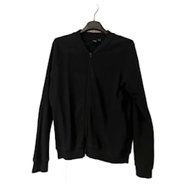 Chaqueta Bomber Asos de algodón negro con cremallera Talla 38