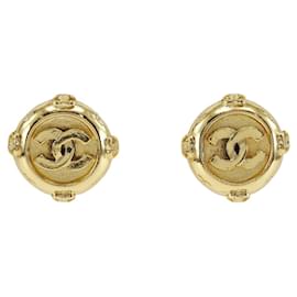 Orecchini a clip placcati in oro Chanel