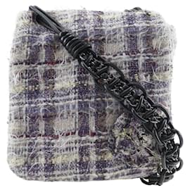 Borsa a spalla in tweed viola Chanel