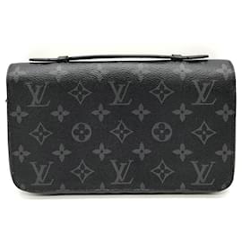 Lange Brieftasche Zippy XL Monogram Eclipse Schwarz Louis Vuitton