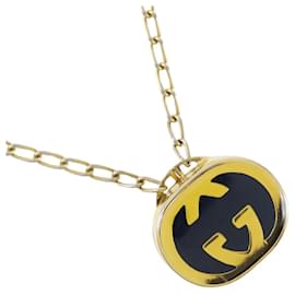 Collana a forma di razzo placcata in oro Gucci