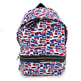 Zaino con motivo multicolore Saint Laurent