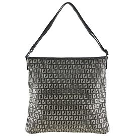 Borsa a Spalla in Tela Zucchino di Fendi