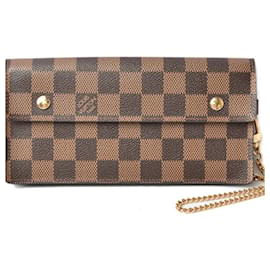 Louis Vuitton Damier Canvas Chain Wallet