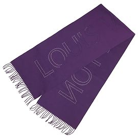 Stola in cashmere viola scuro Louis Vuitton