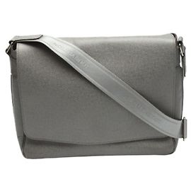 Borsa a spalla Roman MM in Taiga da uomo Louis Vuitton
