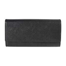 Carteira bi-fold em couro de bezerro preto Celine - Céline