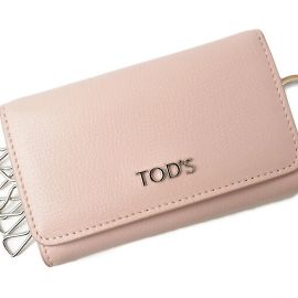 Tod's Leather Key Case in Light Pink