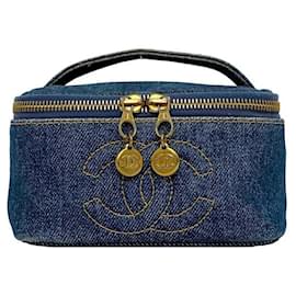 Borsa a mano in denim Chanel Borsa Vanity