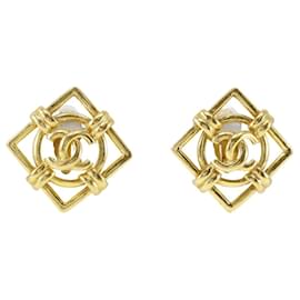 Orecchini a clip placcati in oro Chanel