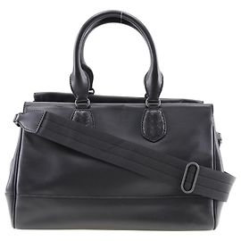 Bottega Veneta Black Calfskin Shoulder Handbag